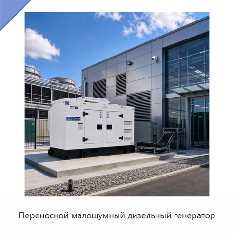 Переносной малошумный дизельный генератор