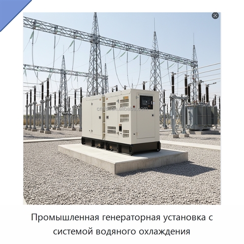 Промышленная генераторная установка с системой водяного охлаждения