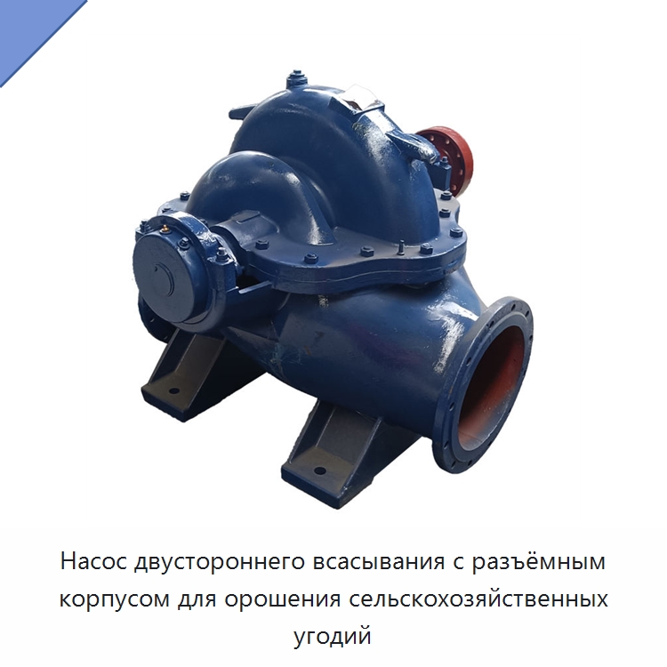 Насос двустороннего всасывания с разъёмным корпусом для орошения сельскохозяйственных угодий — Насосы