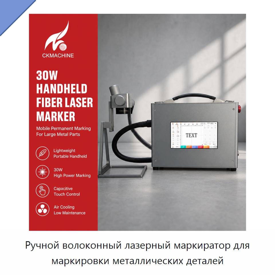 Ручной волоконный лазерный маркиратор для маркировки металлических деталей — Лазерные маркировочные станки