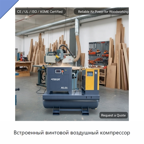 Встроенный винтовой воздушный компрессор