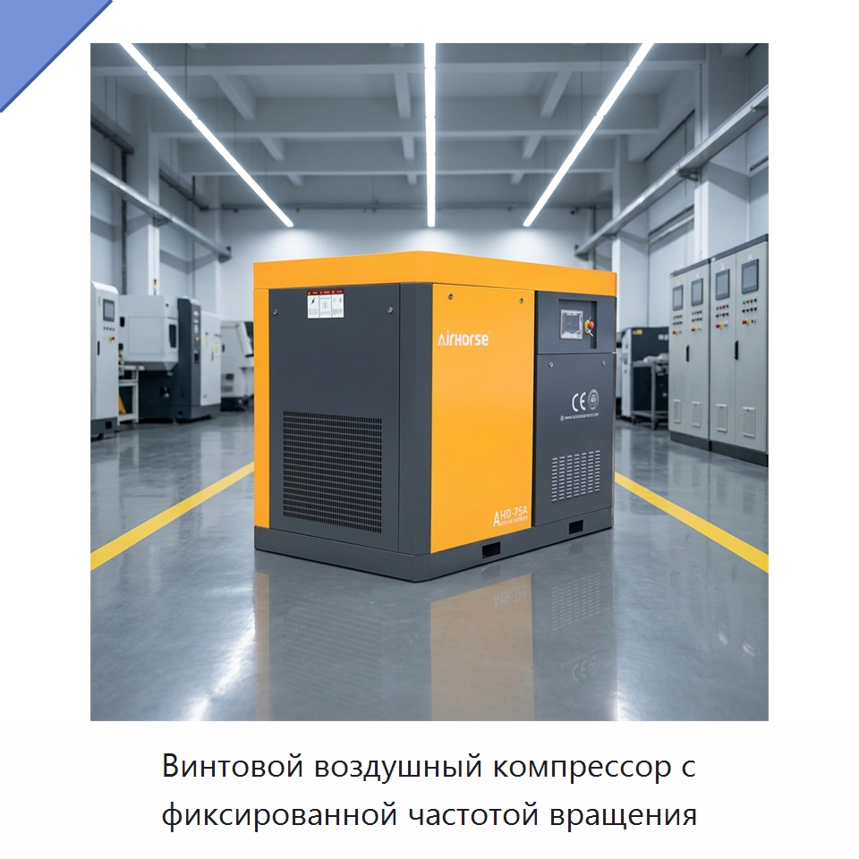 Винтовой воздушный компрессор с фиксированной частотой вращения — Промышленные компрессоры