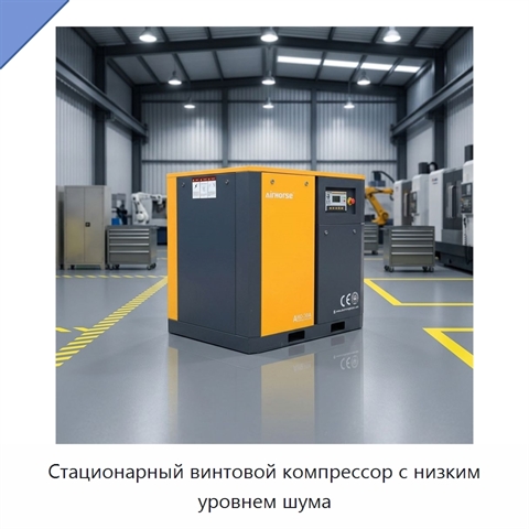 Стационарный винтовой компрессор с низким уровнем шума