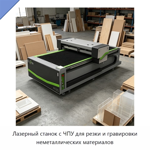 Лазерный станок с ЧПУ для резки и гравировки неметаллических материалов