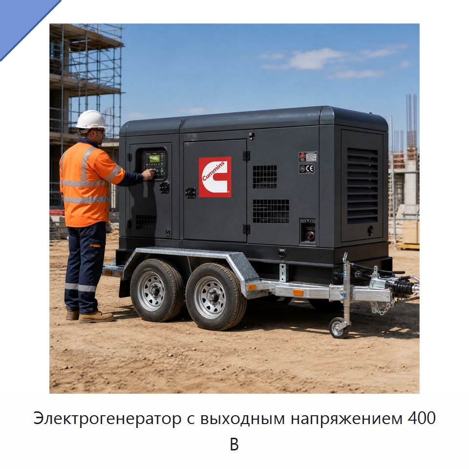 Электрогенератор с выходным напряжением 400 В — Генерация электроэнергии