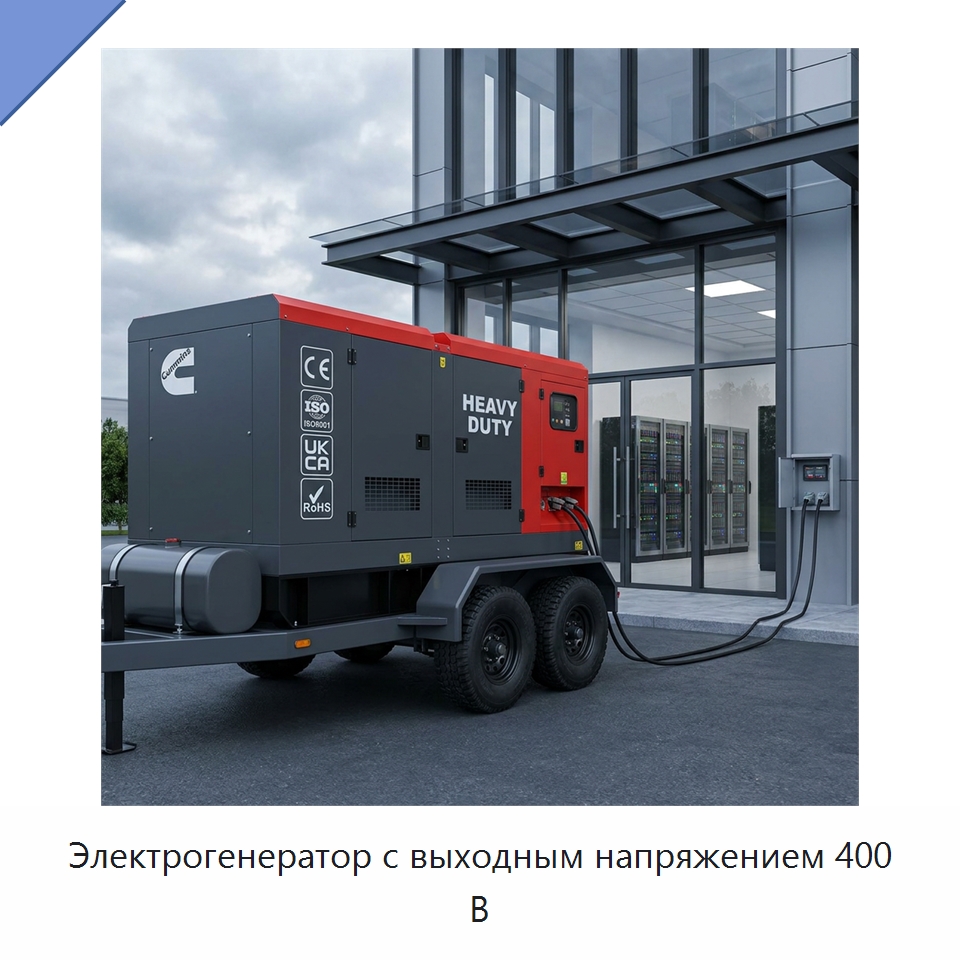 Электрогенератор с выходным напряжением 400 В — Генерация электроэнергии