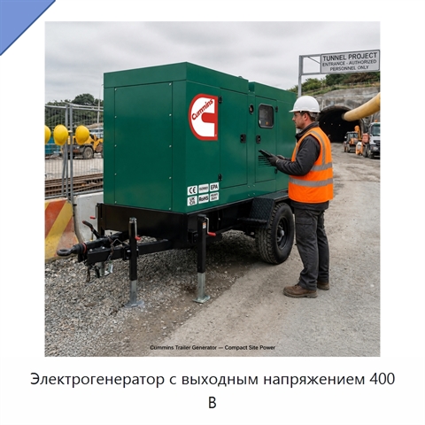 Электрогенератор с выходным напряжением 400 В