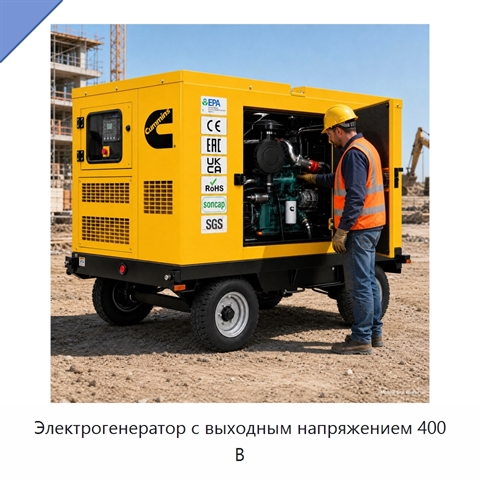 Электрогенератор с выходным напряжением 400 В