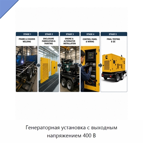 Генераторная установка с выходным напряжением 400 В