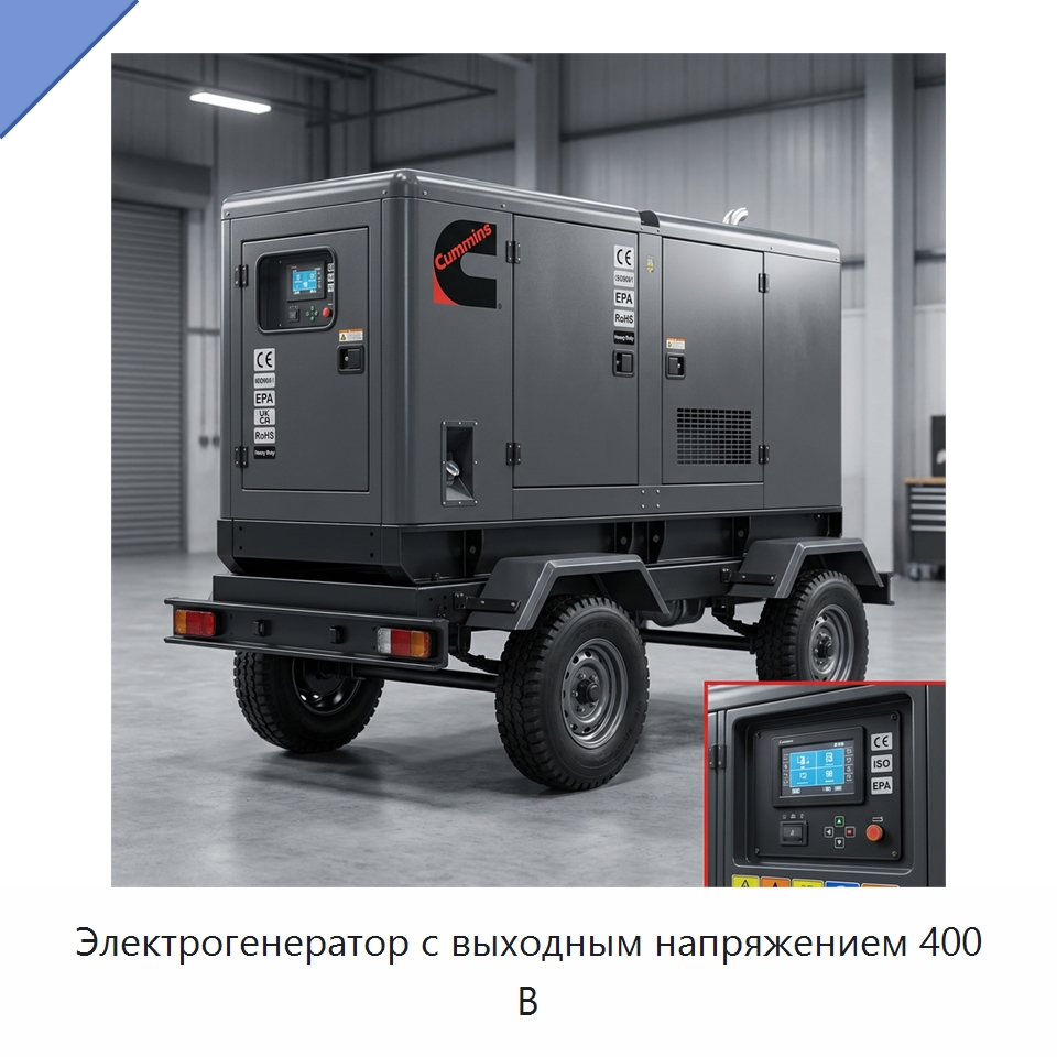 Электрогенератор с выходным напряжением 400 В — Генерация электроэнергии