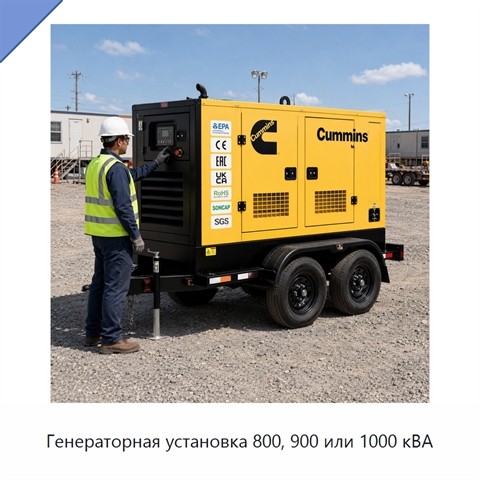 Генераторная установка 800, 900 или 1000 кВА