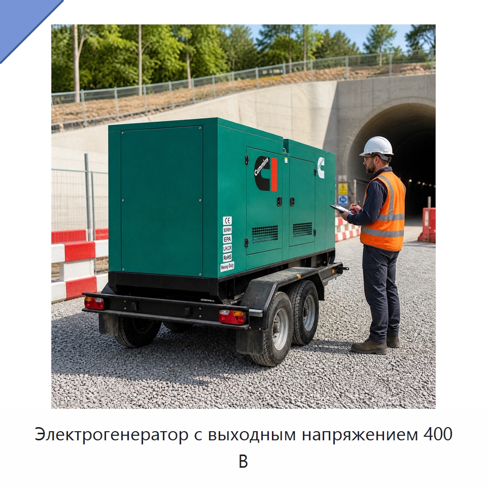 Электрогенератор с выходным напряжением 400 В — Генерация электроэнергии
