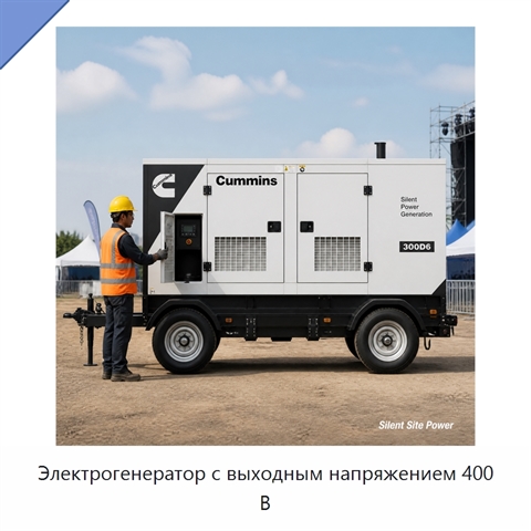 Электрогенератор с выходным напряжением 400 В