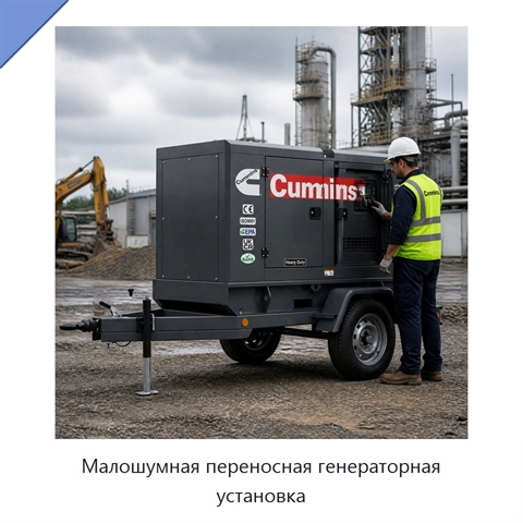 Малошумная переносная генераторная установка