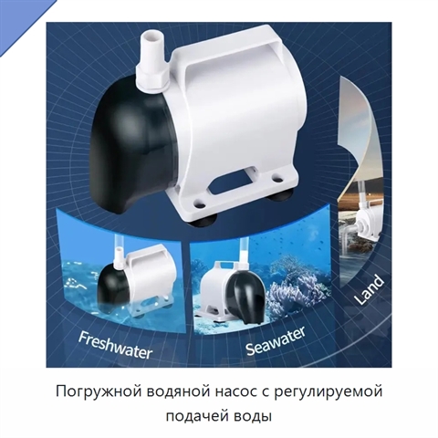 Погружной водяной насос с регулируемой подачей воды