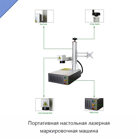 Портативная настольная лазерная маркировочная машина