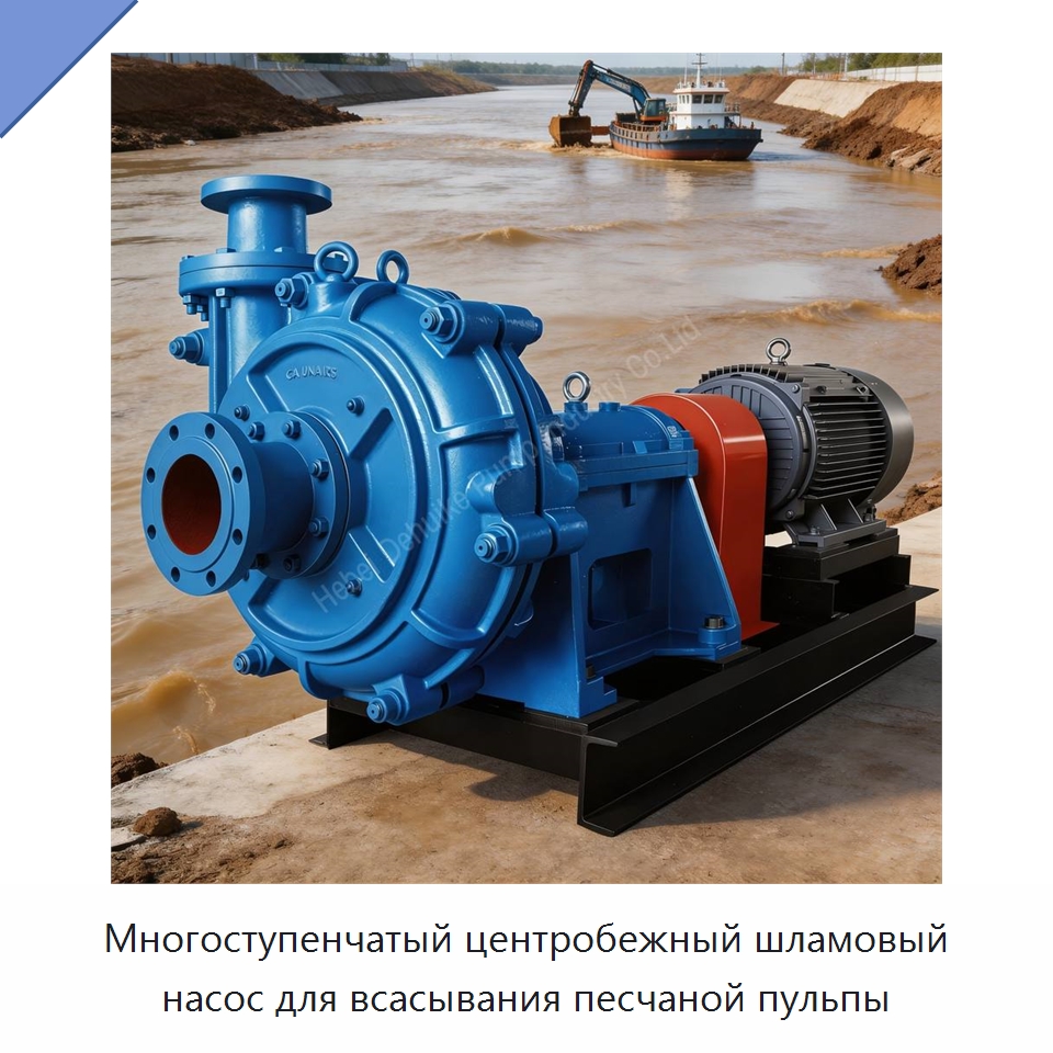 Многоступенчатый центробежный шламовый насос для всасывания песчаной пульпы — Насосы