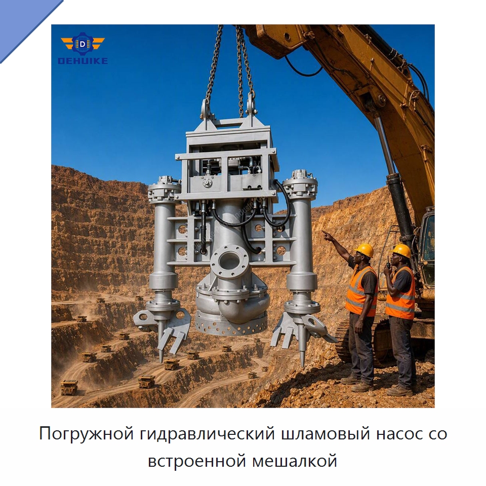 Погружной гидравлический шламовый насос со встроенной мешалкой — Насосы