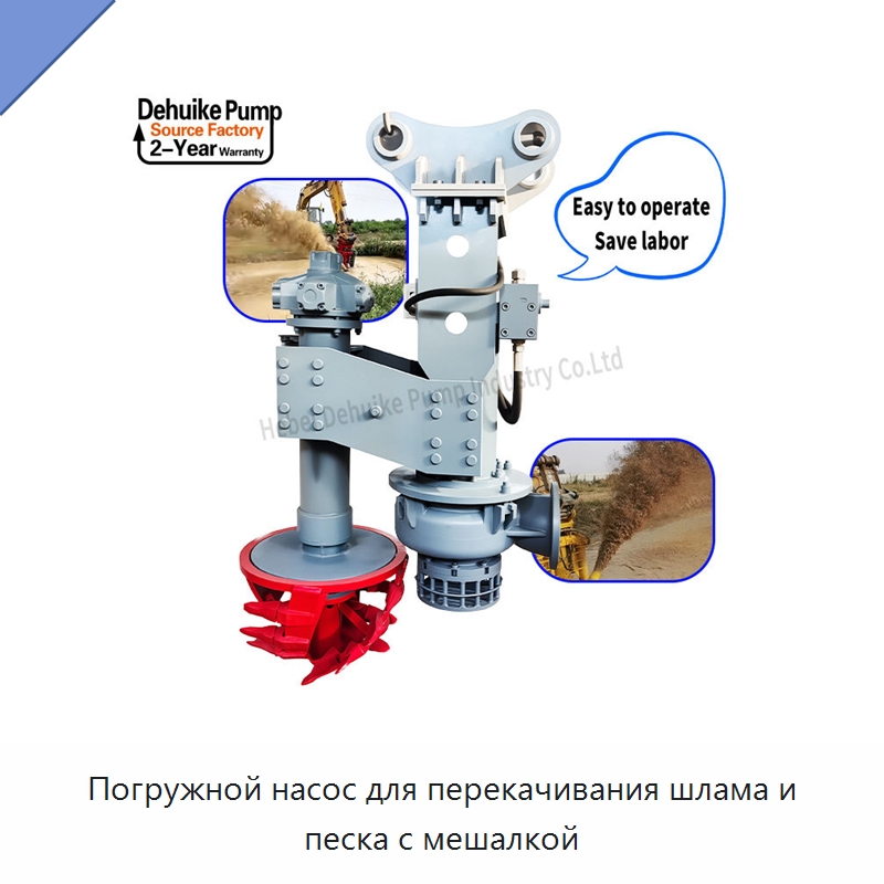 Погружной насос для перекачивания шлама и песка с мешалкой — Насосы