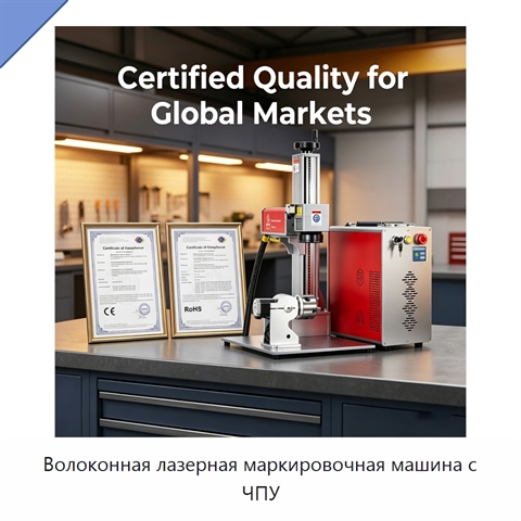 Волоконная лазерная маркировочная машина с ЧПУ