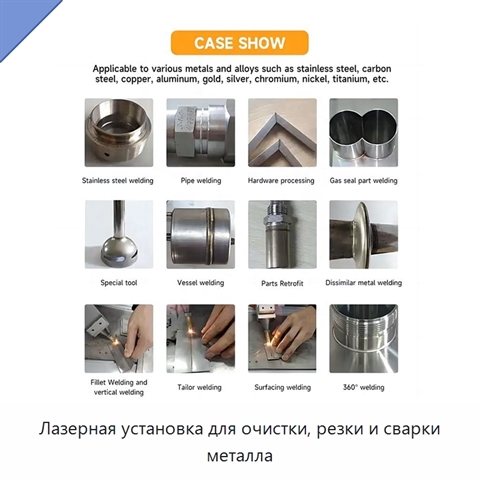 Лазерная установка для очистки, резки и сварки металла
