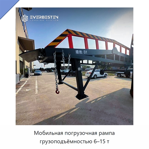 Мобильная погрузочная рампа грузоподъёмностью 6–15 т