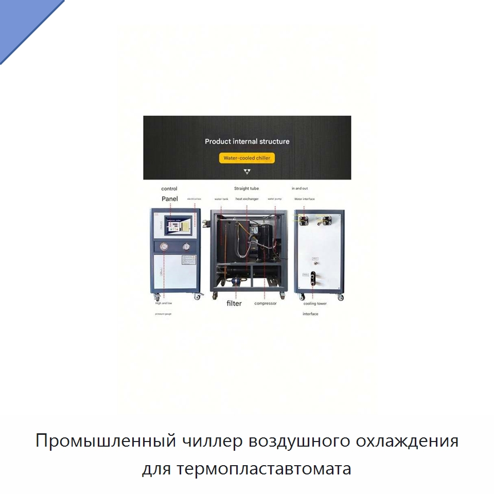 Промышленный чиллер воздушного охлаждения для термопластавтомата