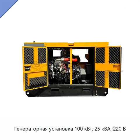 Генераторная установка 100 кВт, 25 кВА, 220 В