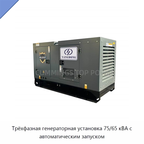 Трёхфазная генераторная установка 75/65 кВА с автоматическим запуском