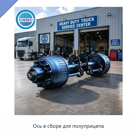 Ось в сборе для полуприцепа