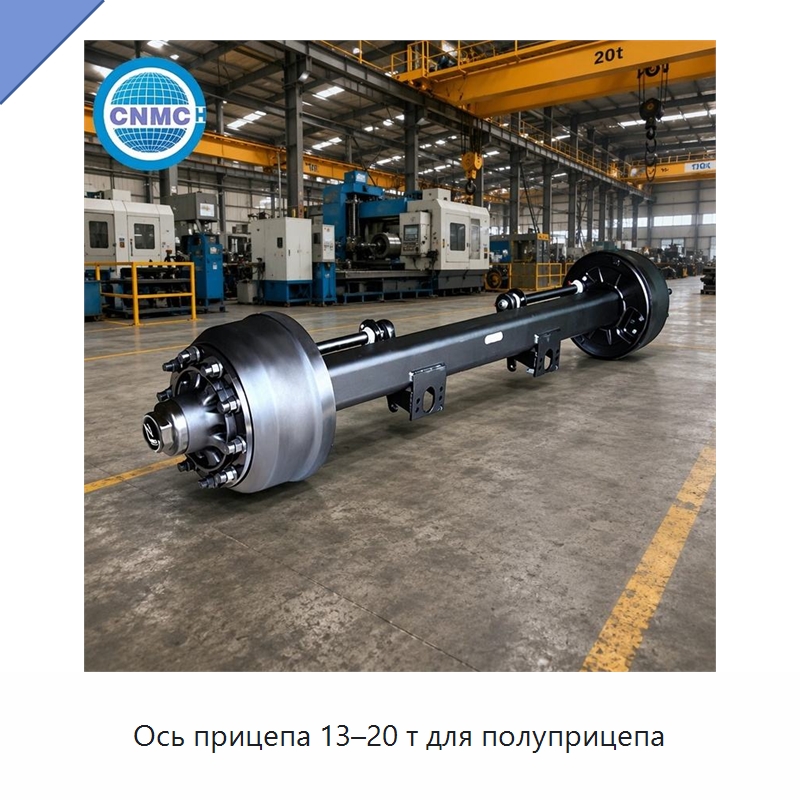 Ось прицепа 13–20 т для полуприцепа — Запчасти и аксессуары для прицепов