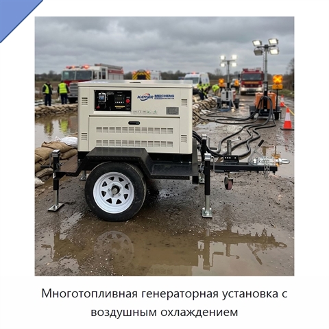 Многотопливная генераторная установка с воздушным охлаждением