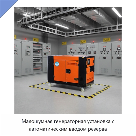 Малошумная генераторная установка с автоматическим вводом резерва