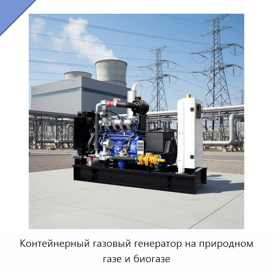 Контейнерный газовый генератор на природном газе и биогазе — Газотурбинные генераторы