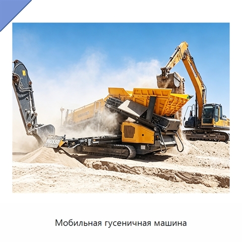 Мобильная гусеничная машина