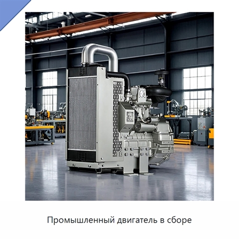 Промышленный двигатель в сборе