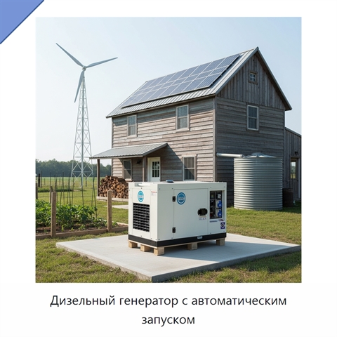 Дизельный генератор с автоматическим запуском