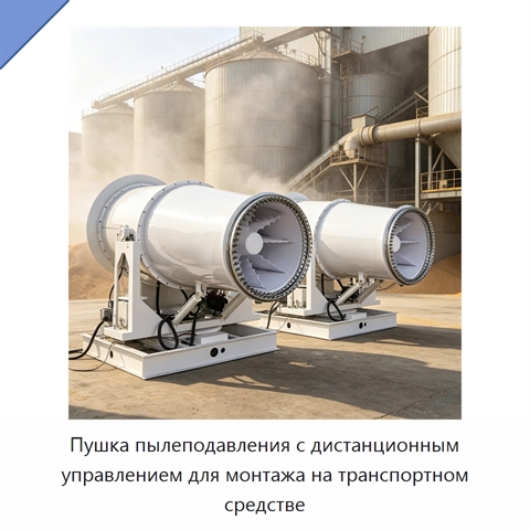Пушка пылеподавления с дистанционным управлением для монтажа на транспортном средстве