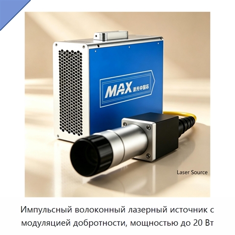Импульсный волоконный лазерный источник с модуляцией добротности, мощностью до 20 Вт