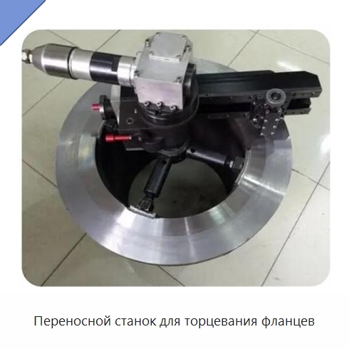 Переносной станок для торцевания фланцев — Металлорежущие станки