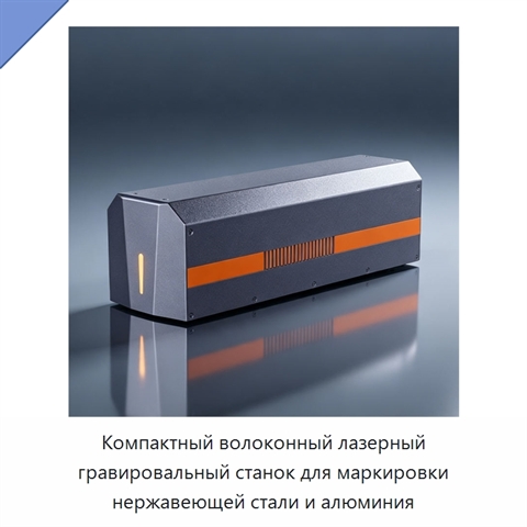 Компактный волоконный лазерный гравировальный станок для маркировки нержавеющей стали и алюминия