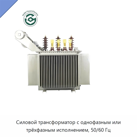 Силовой трансформатор с однофазным или трёхфазным исполнением, 50/60 Гц