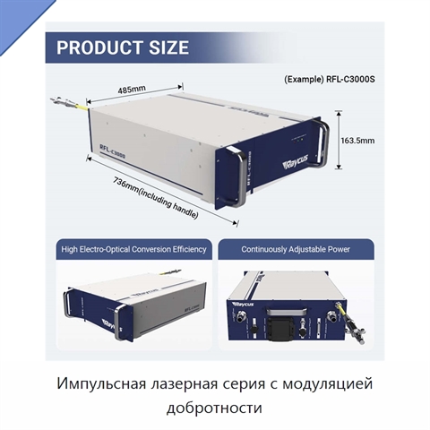 Импульсная лазерная серия с модуляцией добротности
