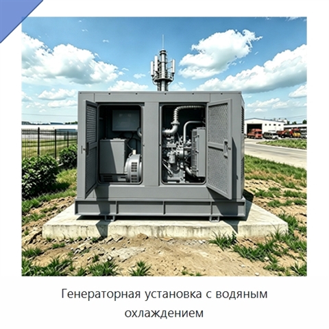 Генераторная установка с водяным охлаждением