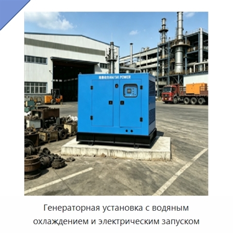 Генераторная установка с водяным охлаждением и электрическим запуском