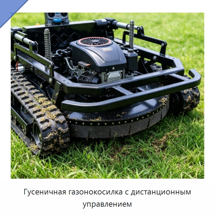 Гусеничная газонокосилка с дистанционным управлением — Специальные сельскохозяйственные машины