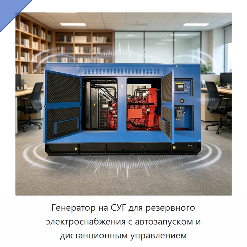 Генератор на СУГ для резервного электроснабжения с автозапуском и дистанционным управлением — Дизельные генераторы