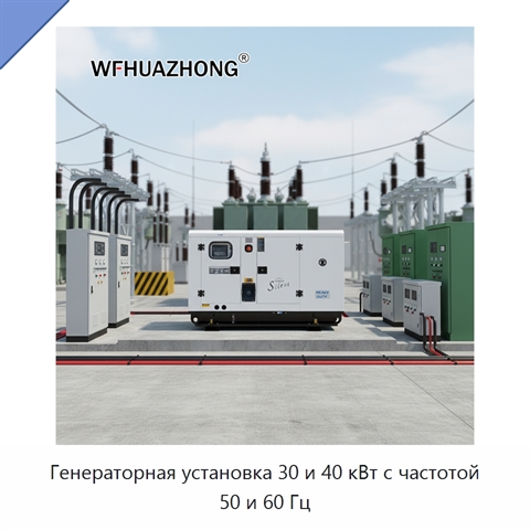 Генераторная установка 30 и 40 кВт с частотой 50 и 60 Гц