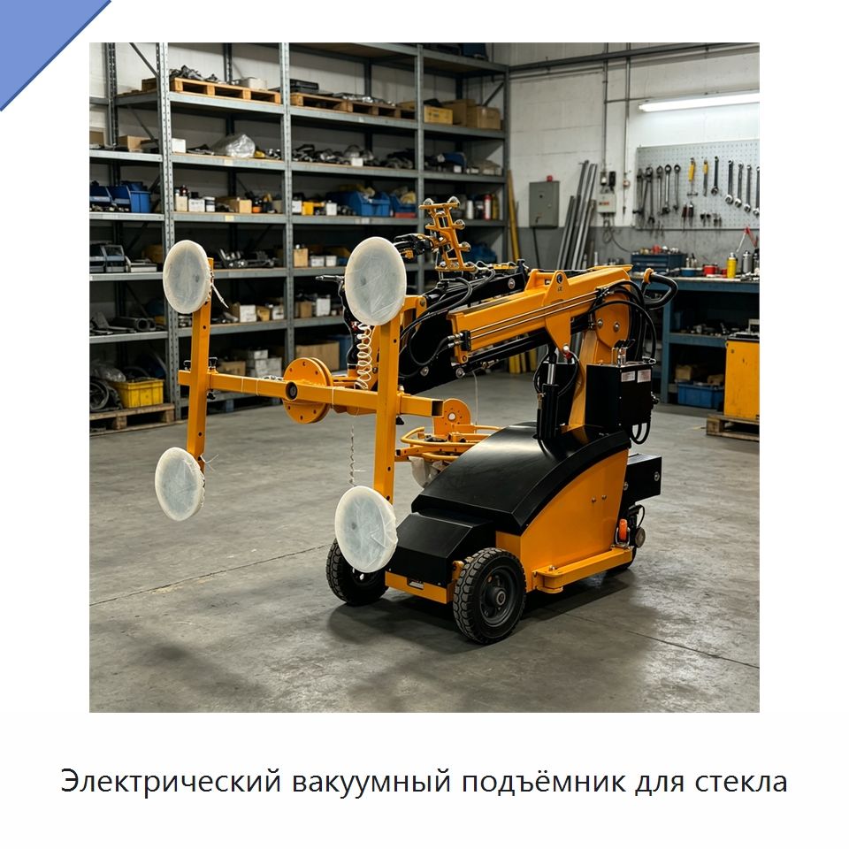 Электрический вакуумный подъёмник для стекла — Строительные подъёмники
