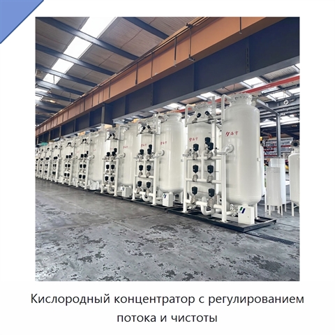 Кислородный концентратор с регулированием потока и чистоты